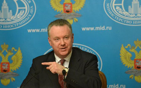 Người phát ngôn Bộ Ngoại giao Nga Alexander Lukashevich.